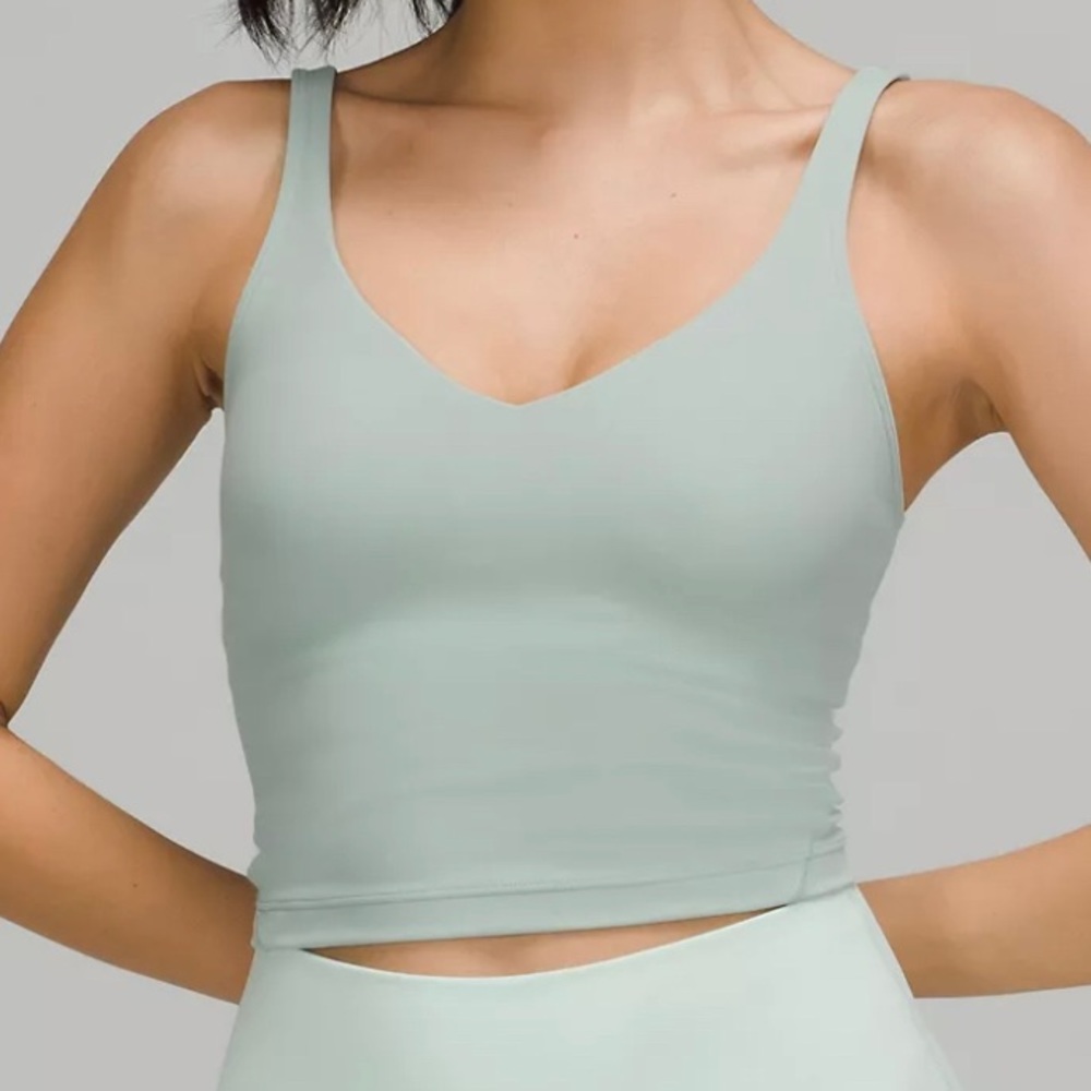 Lululemon Align Bra Tank - size 8 - silver blue